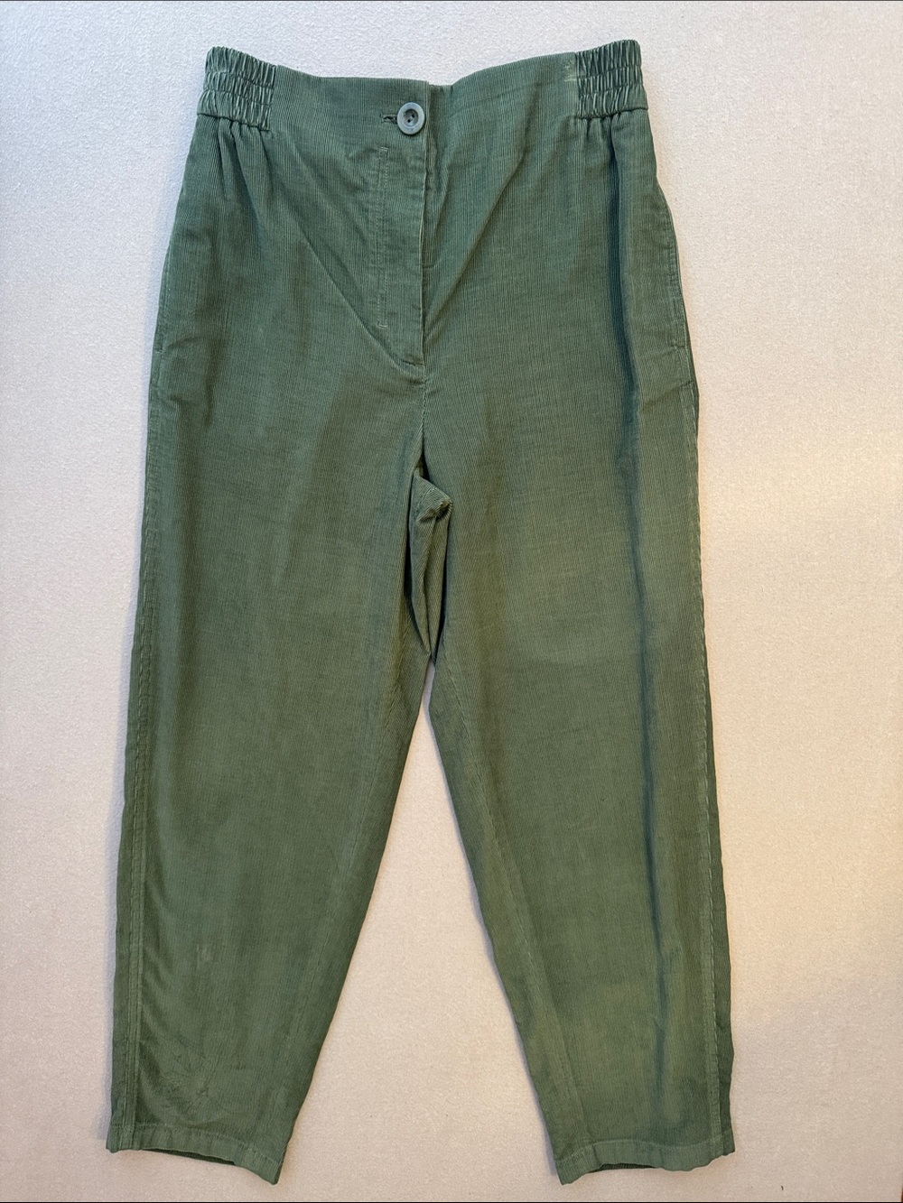COS Green Corduroy Pants Size 6 Yellowjackets Wardrobe